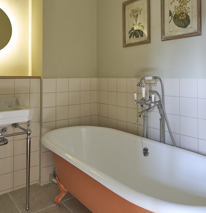 A bathroom in the Main House at The Maltings
