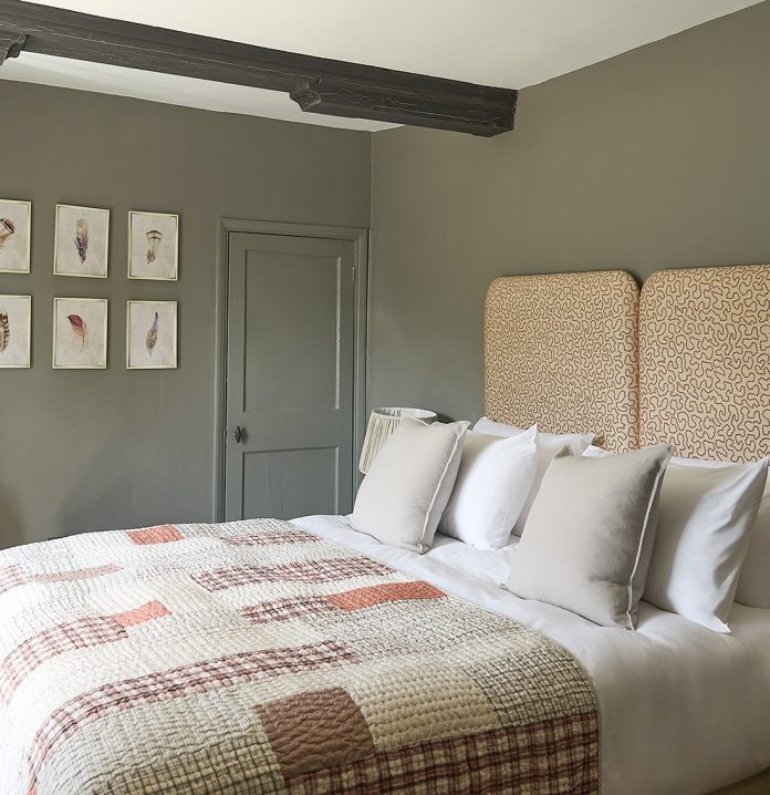 A bedroom in the Main House at The Maltings