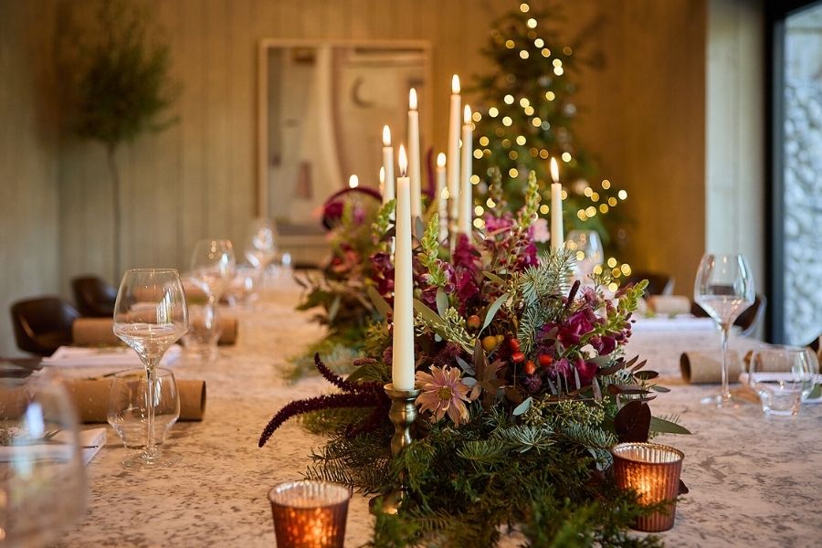 The Terrace Room at Christmas